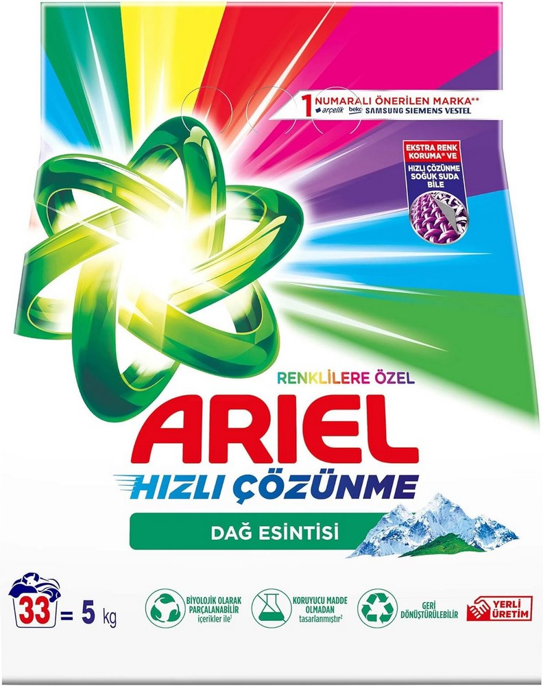 Ariel 5 Kg Dağ Esintisi Renklilere Özel