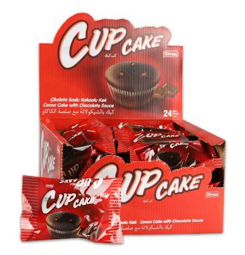 Elvan Cup Cake Çikolata Soslu 20 Gr 