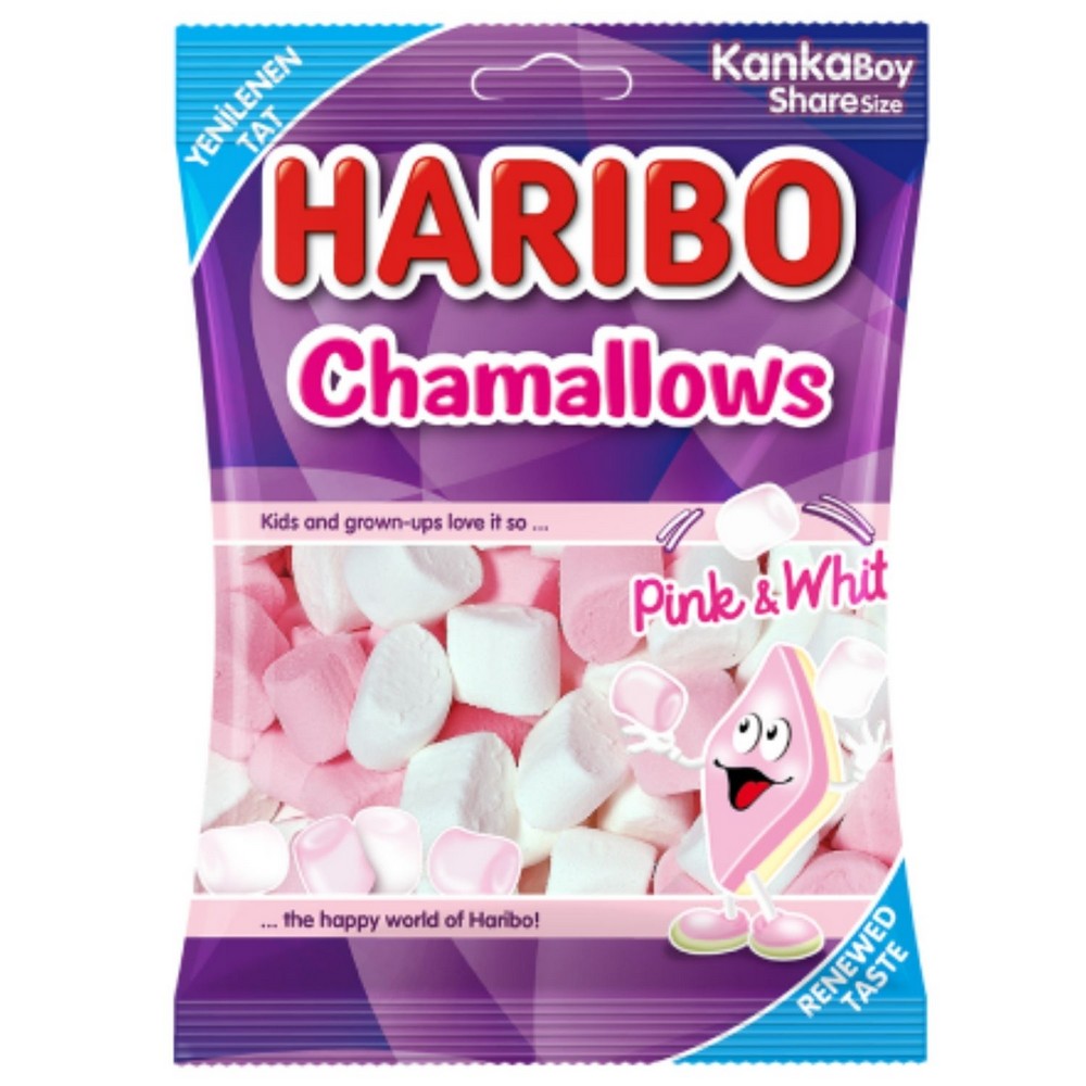 Haribo Chamallows Pink and White 70 Gr 