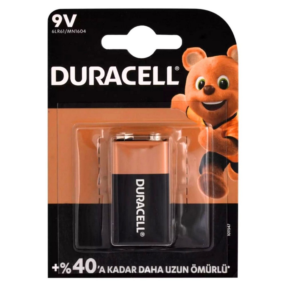 Duracell 9 Volt Pil 6LR61/MN1604
