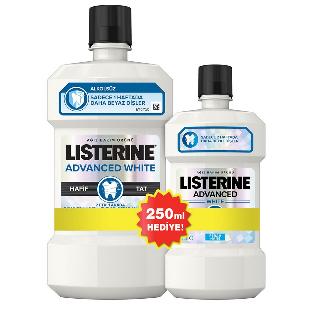 Listerine 500+250 Ml Advanced White Hafif Tat Ağız Bakım