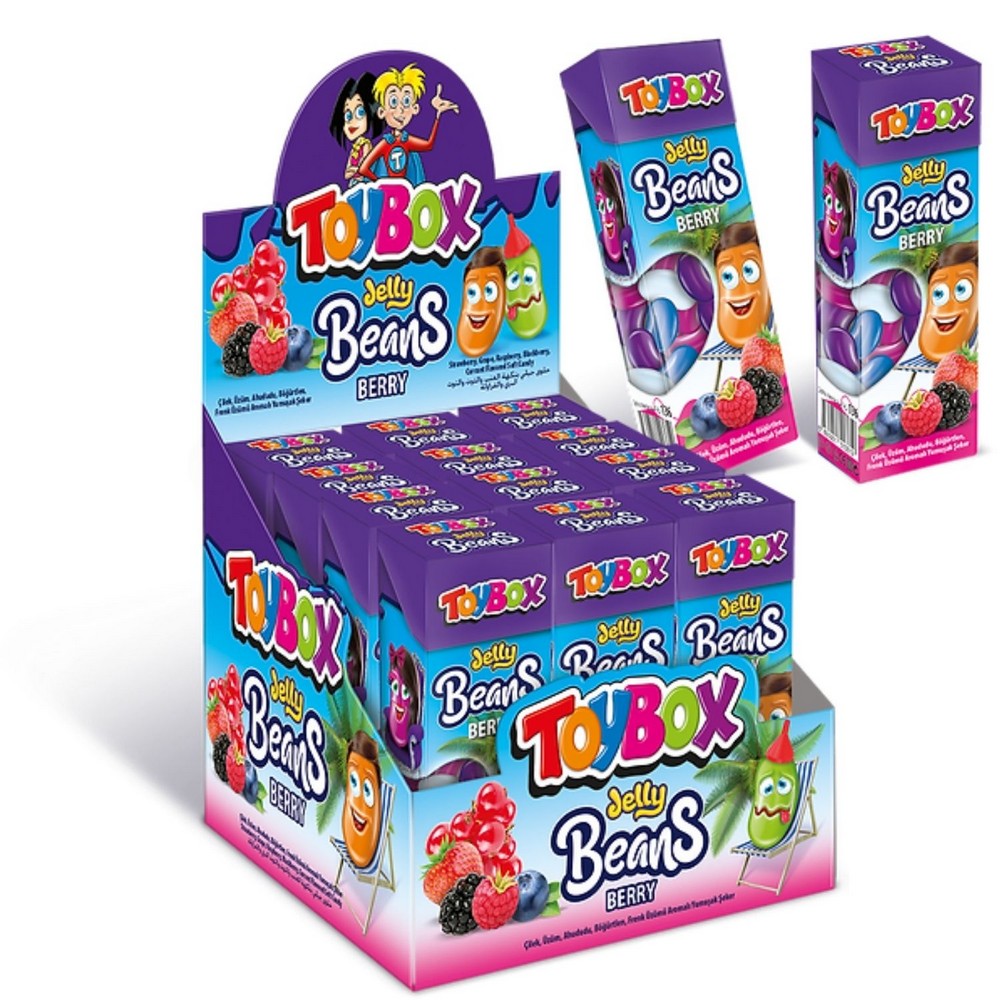 Toybox Jelly Beans Berry 25 Gr