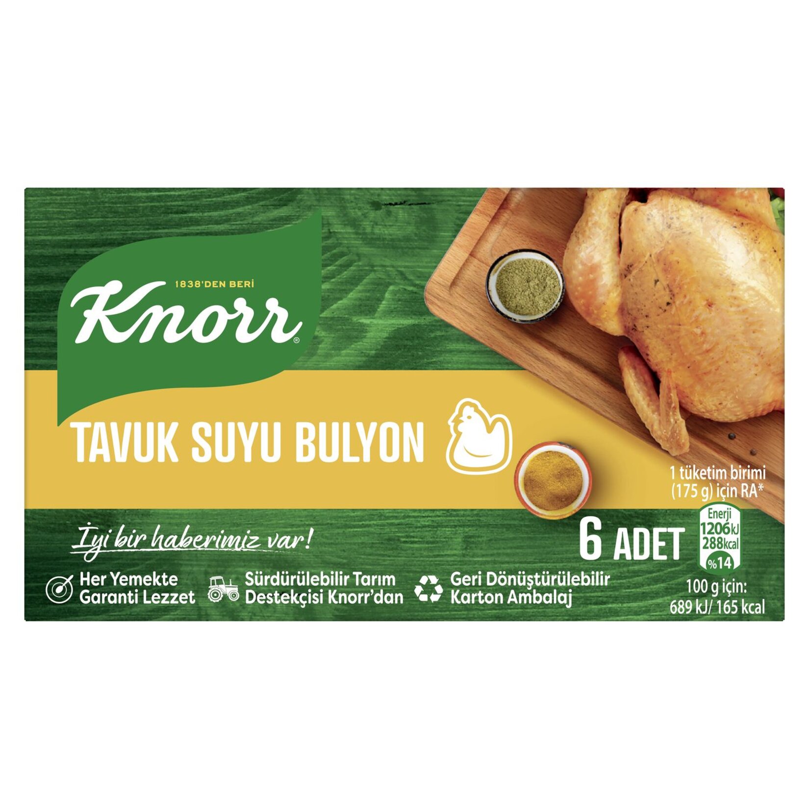 Knorr Tavuk Suyu Bulyon 6 lı 60 gr