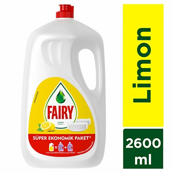 Fairy Limon 2600 Ml Bulaşık Deterjanı
