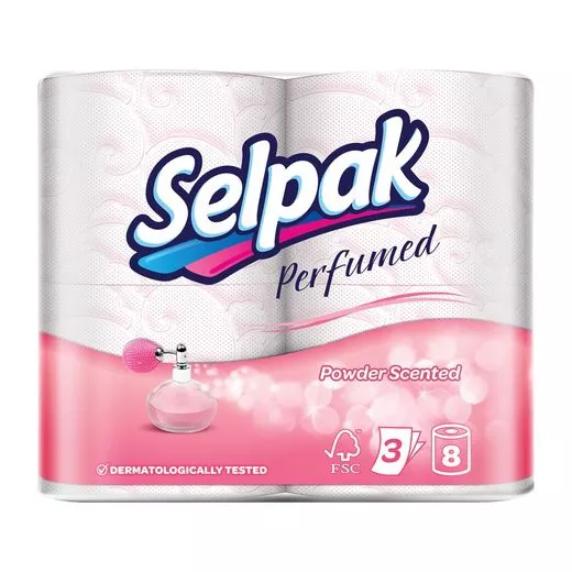 SELPAK 8 li Tuvalet Kağıdı Parfümlü 